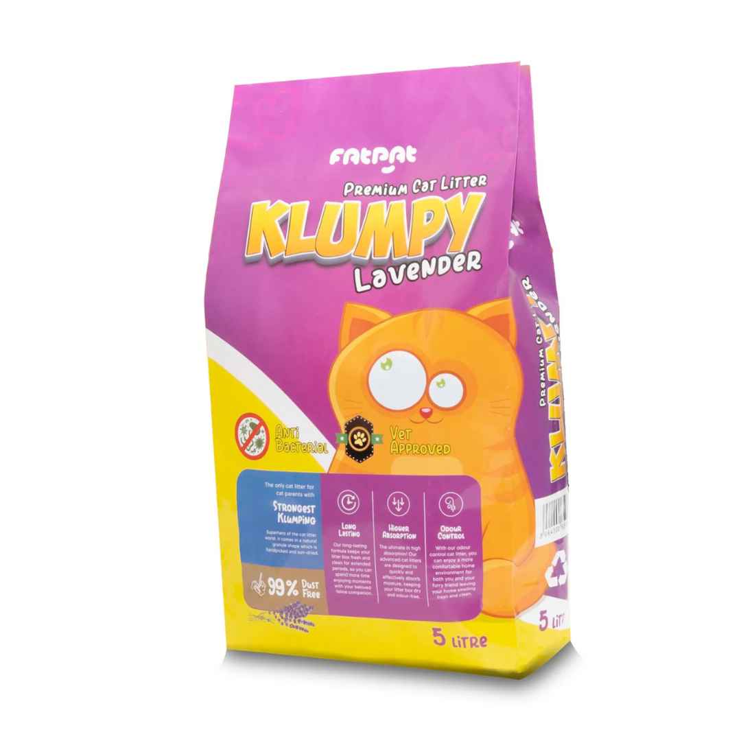 Klumpy litter Lavender 5L ,