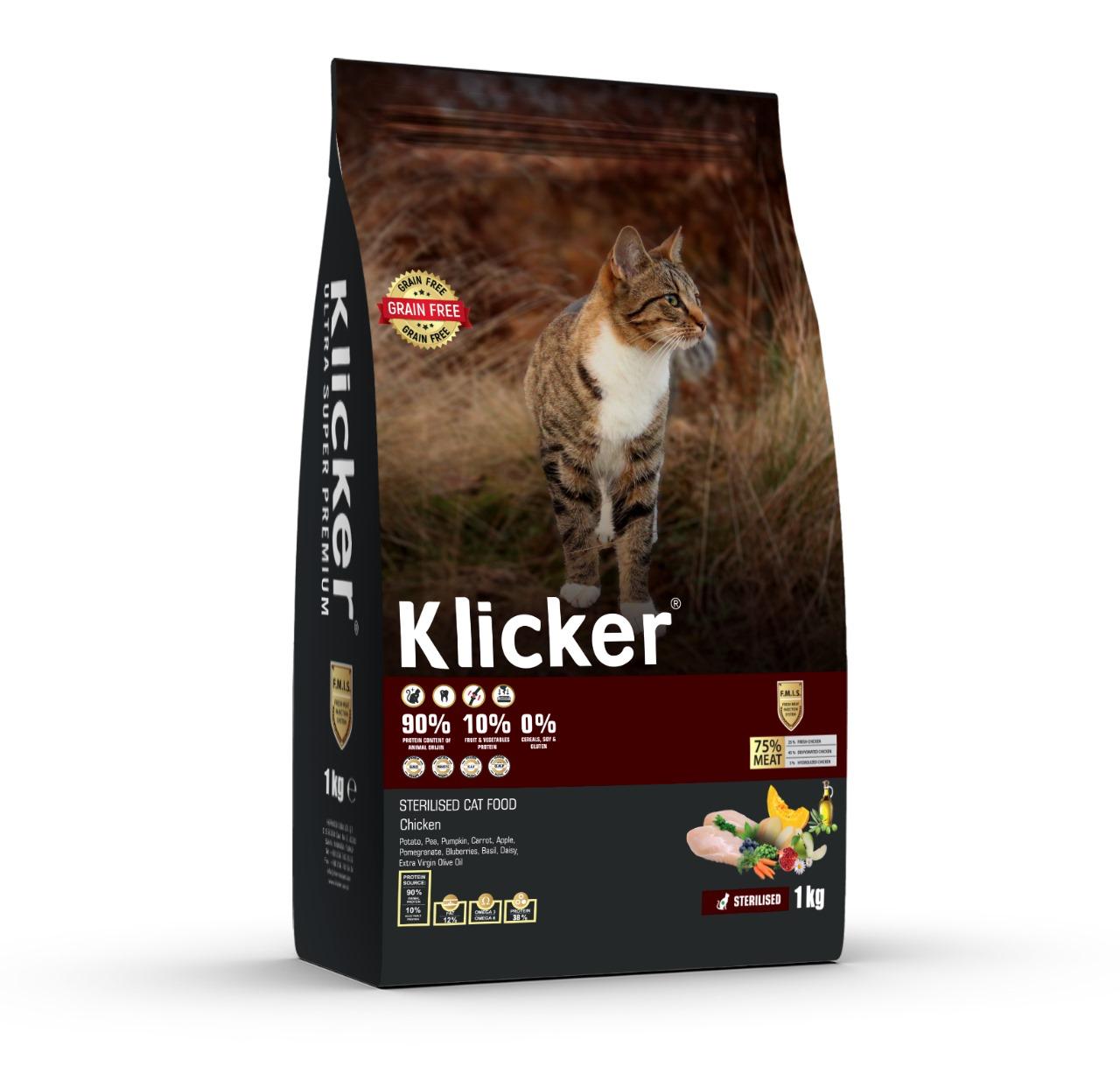 Klicker Sterilized Adult Grain Free Cat Food Chicken