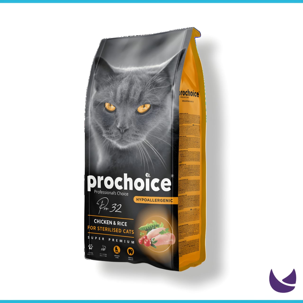 Prochoice Pro32 Hypoallergenic Sterilised Adult Cat Food – Chicken And Rice