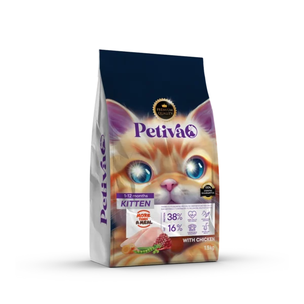 Petiva Kitten Food With Chicken – 1.5 KG