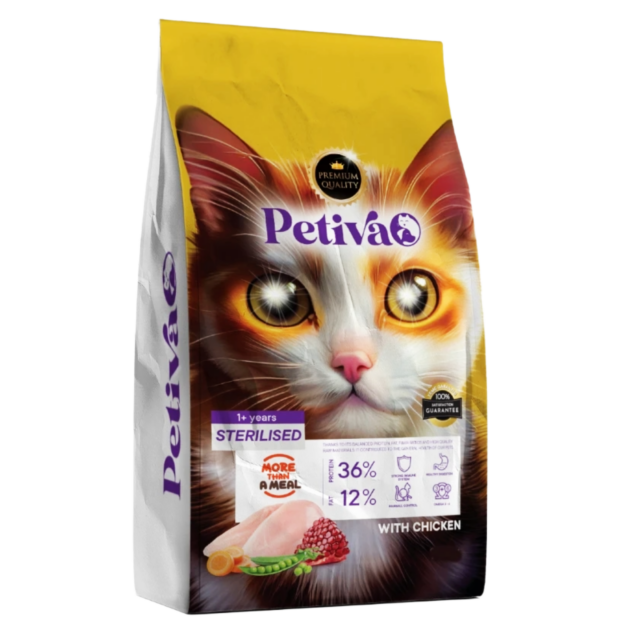 Petiva Chicken Sterilized Adult Cat Food – 1.5kg