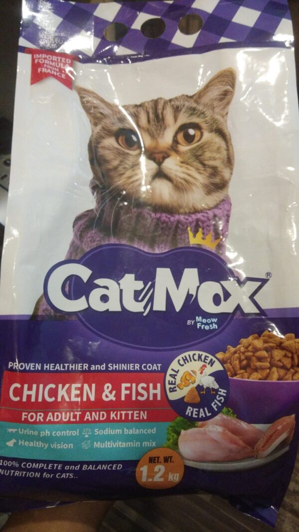 Cat Max by Meow Fresh Dry Cat Food 1.2 Kg Chicken and Fish Flavor. All age